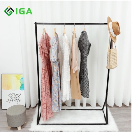 Giá Treo Quần Áo IGA MÀU ĐEN Single Chữ Y Phong Cách Hiện Đại - GM01