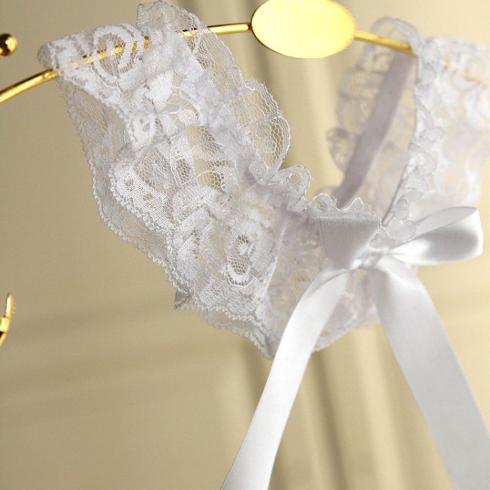 Đai đeo đùi vải ren phối nơ dễ thương quyến rũ cho nữ