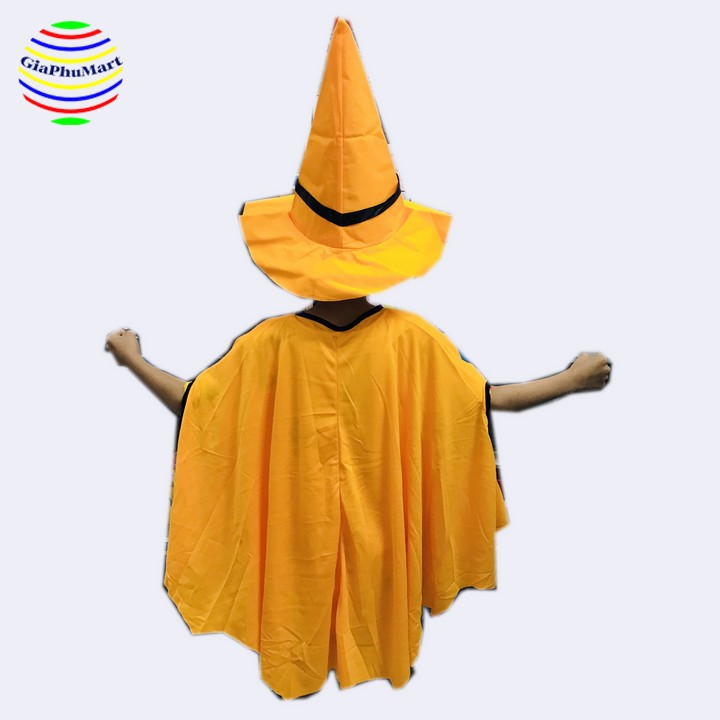 Áo Choàng Halloween - Áo Choàng Phù Thủy Kèm Nón