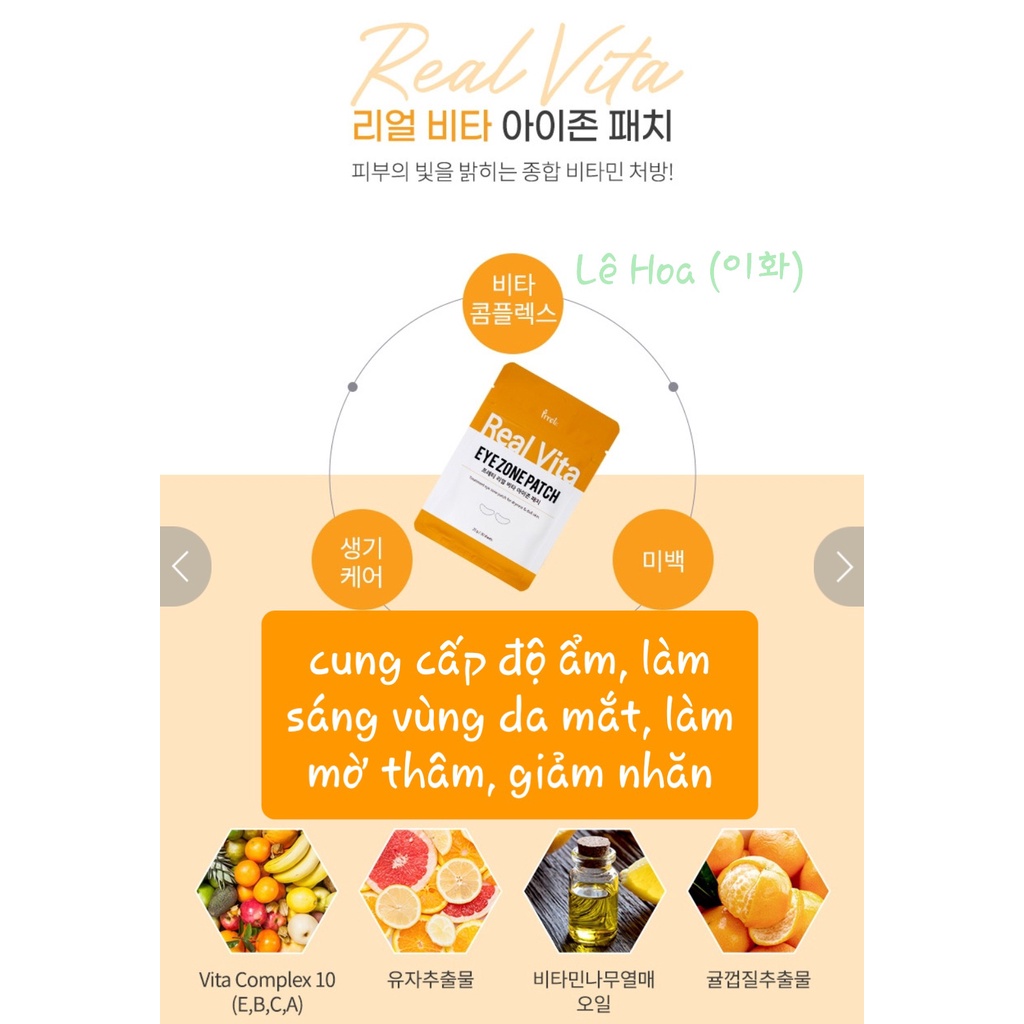 Mặt nạ mắt PRRETI Eye Zone Patch gói 30 miếng