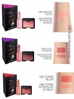 Set phấn má và son Nars mini