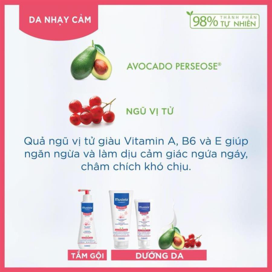 Sữa Dưỡng Da Toàn Thân Cho Trẻ Sơ Sinh &amp; Em Bé Có Da Nhạy Cảm Mustela 200ml