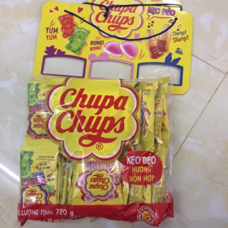 Bịch kẹo chupa chups 4 dây x 32 gói 768gr