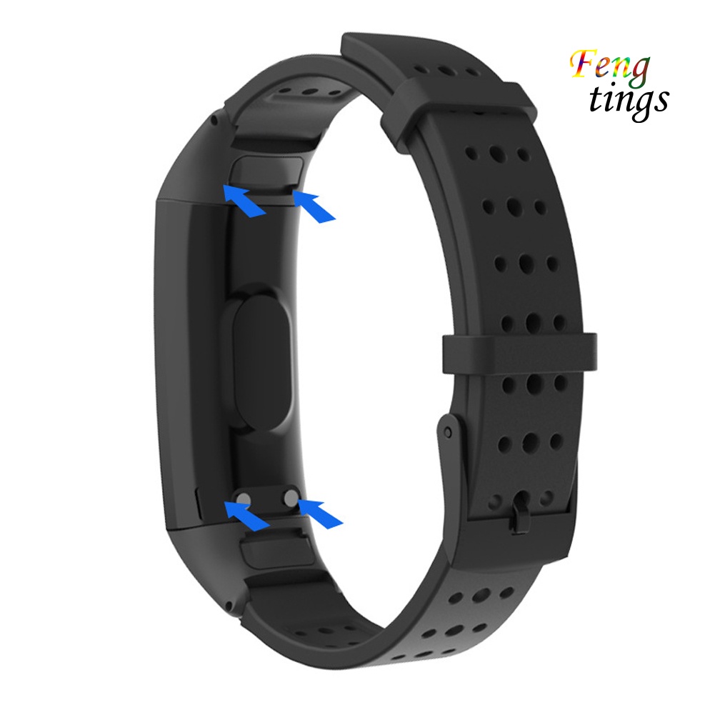 Dây đeo đồng hồ thông minh silicone thay thế thích hợp cho Huawei Honor Band 4/ 5