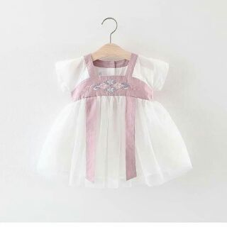 Đầm voan kiểu dáng Hàn Quốc cho bé gái