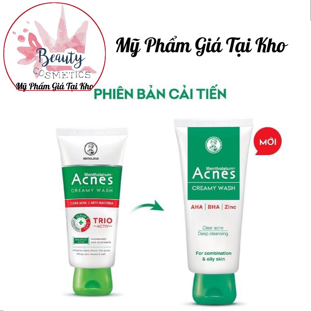 Kem rửa mặt ngăn ngừa mụn Acnes Creamy Wash 100g
