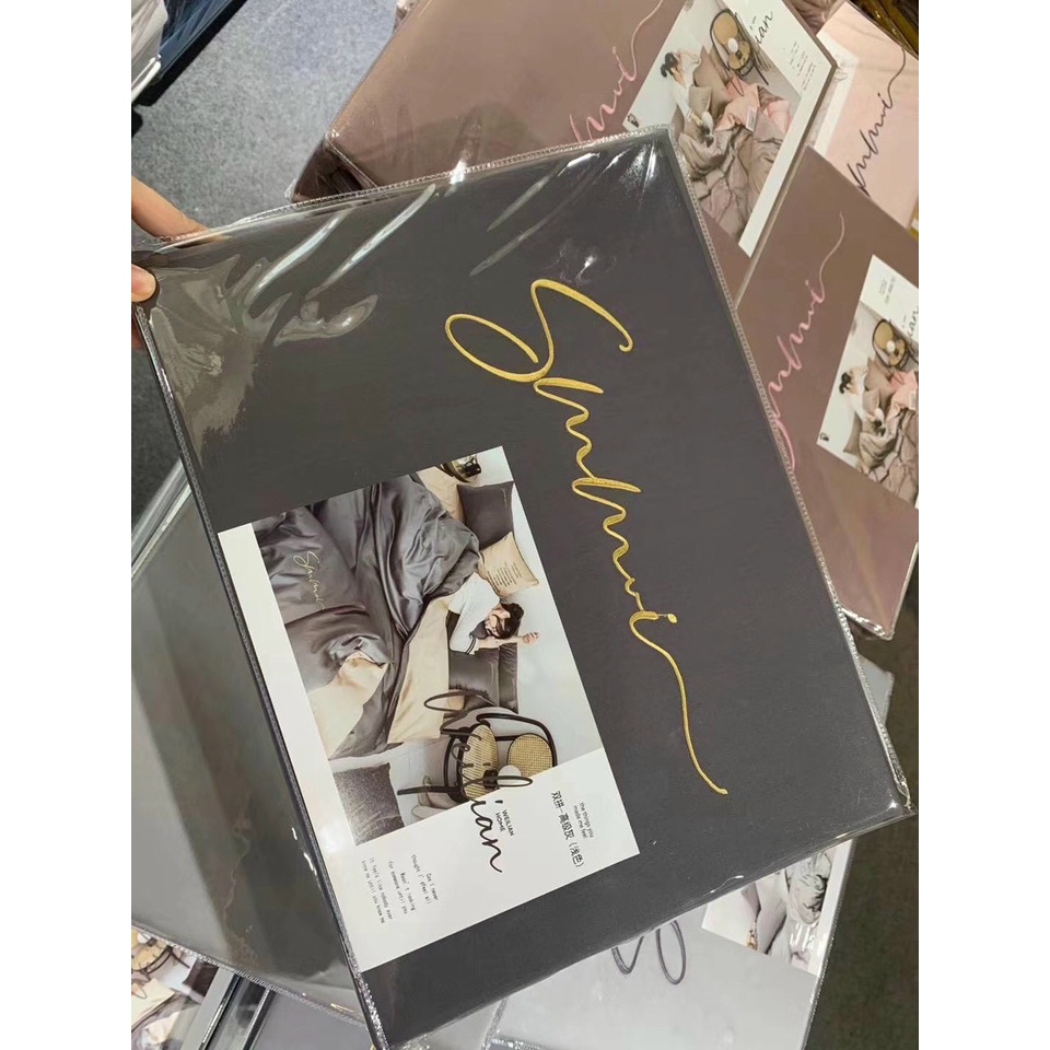 Bộ chăn ga gối lụa Cotton Tencel 40S nhập khẩu VIE Home cao cấp nhiều kích thước nệm M6,M8