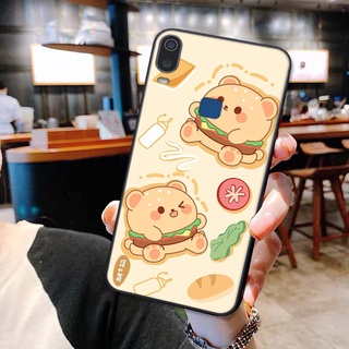 ốp lưng điện thoại vivo y11 / y12 in hình gấu humberger chi bi vô cùng đáng yêu