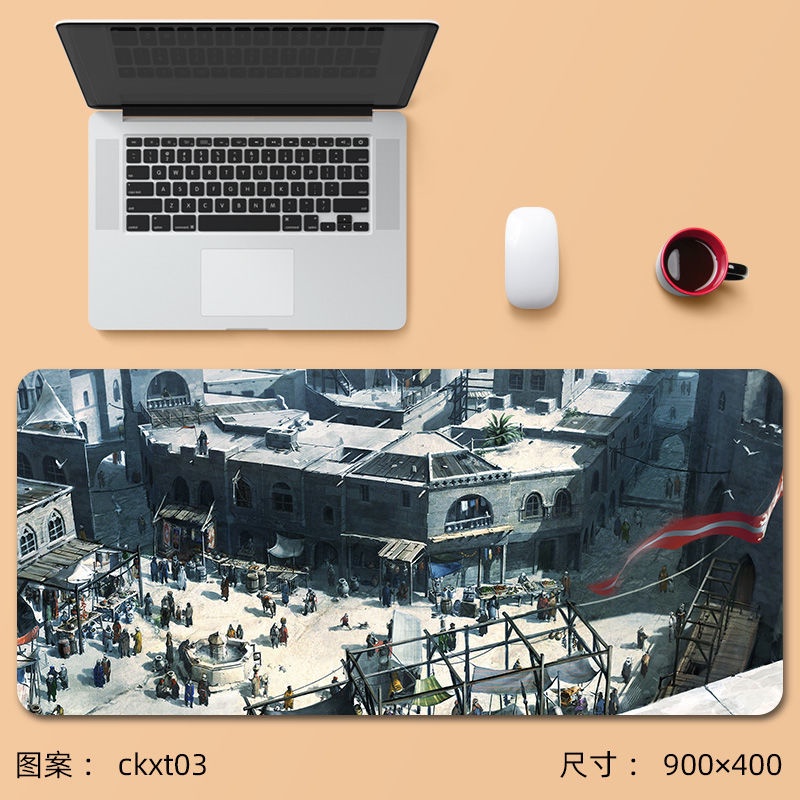 Tấm Lót Chuột Và Bàn Phím Cỡ Lớn Dày In Hình Assassin's Creed Odyssey