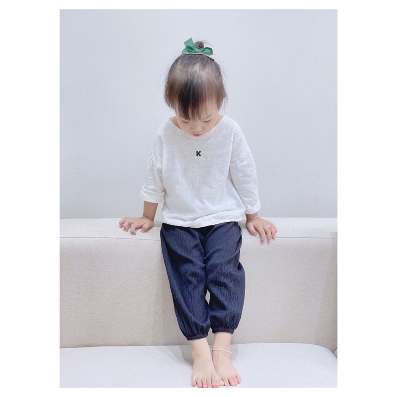 Quần dài chống muỗi cho bé trai bé gái Batala Kids quần bomber đũi bo gấu cho bé mặc mùa thu từ 10-25kg (1-7 tuổi)