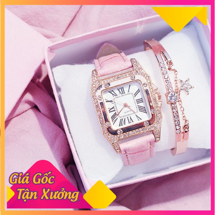 Đồng hồ đeo tay kiểu dáng retro đơn giản phong cách Hàn Quốc cho nữ