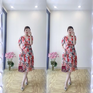 Váy hoa đuôi cá, hàng thiết kế, dáng suông siêu tôn dáng