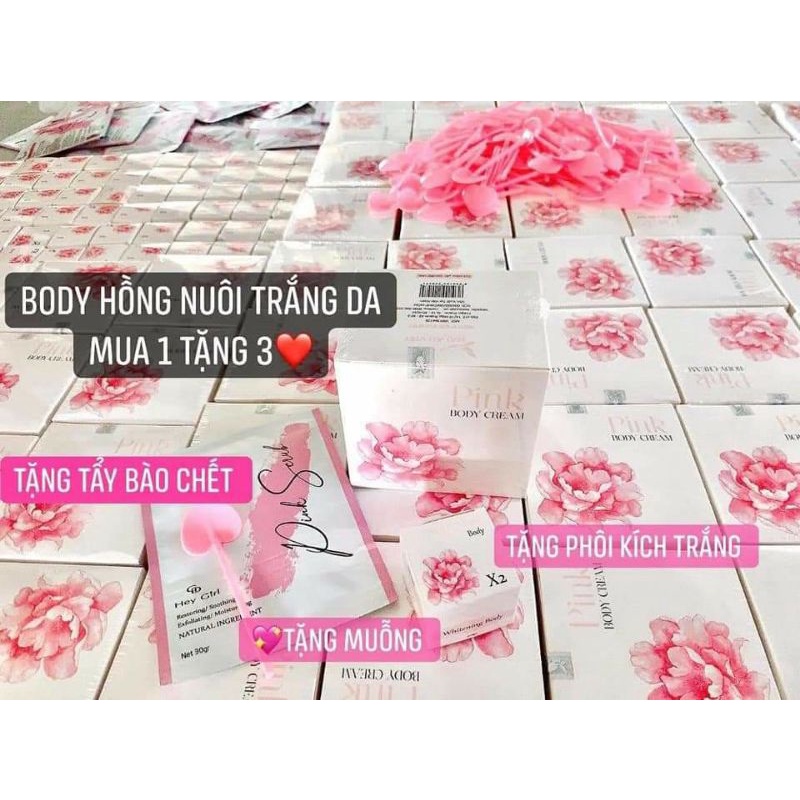 Siêu Phẩm Kem Dưỡng Trắng Toàn Thân Body Pink mua 1 được 4