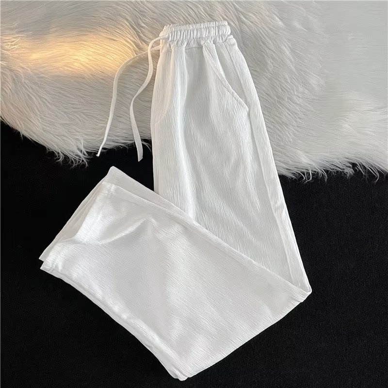 Quần Thể Thao Ống Rộng Màu Trơn Thời Trang Hàn Quốc Cho Nam