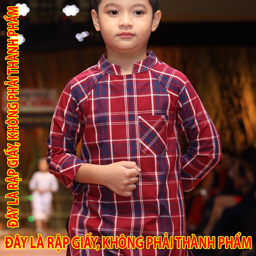Rập Giấy TC035 - Áo dài raglan form gọn