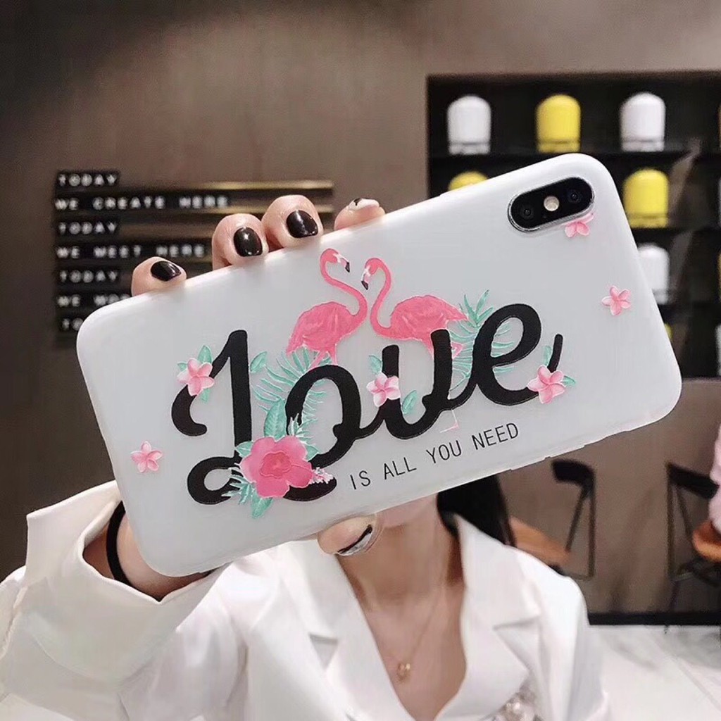 Ốp TPU phong cách hoa mùa hè sang trọng iphone 6 plus 6s plus 7 8 X XS XR XS MAX a39