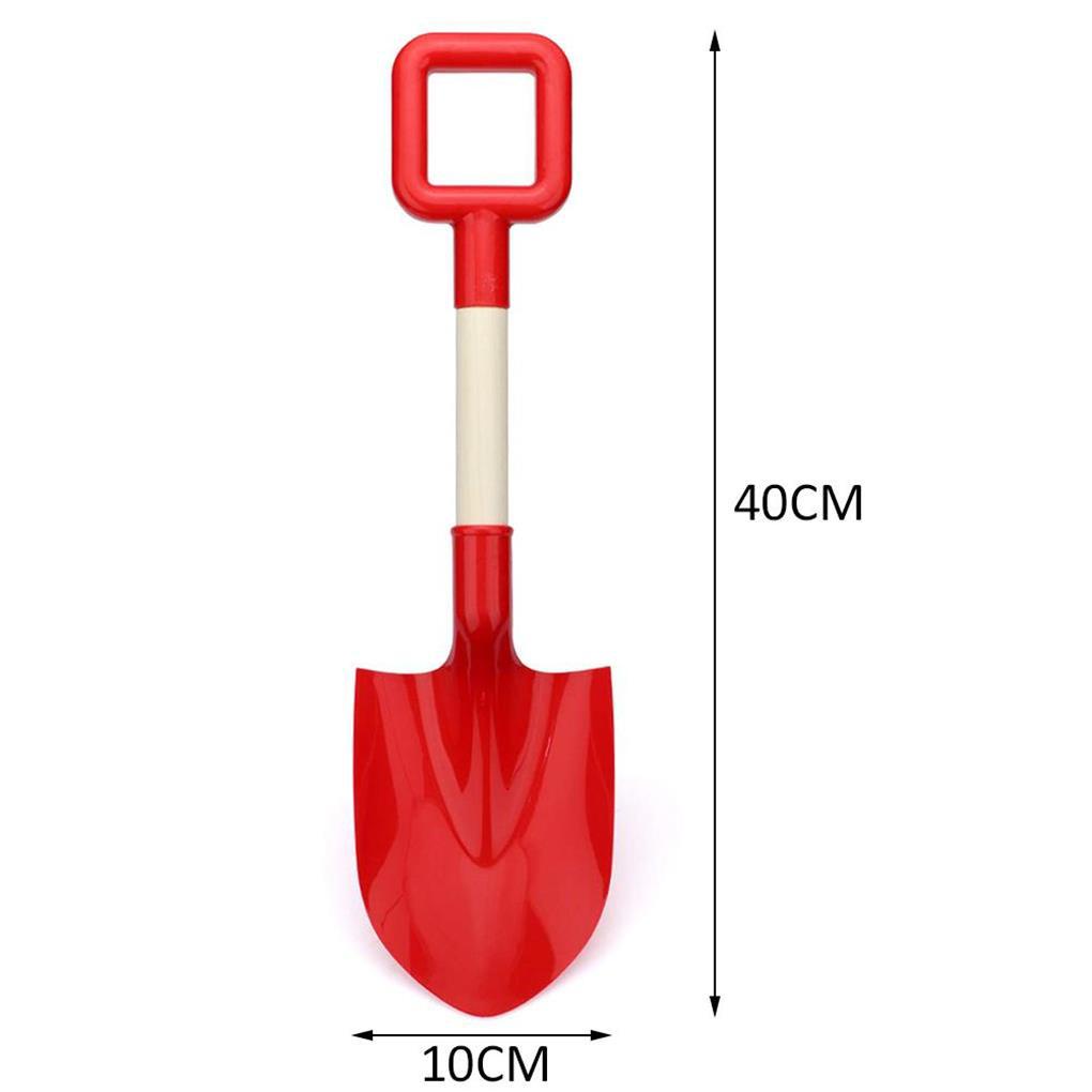 Xẻng Xúc Cát Bằng Nhựa Với Tay Cầm Gỗ Màu Sắc Ngẫu Nhiên