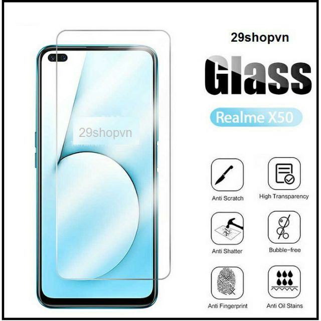 Kính Cường Lực Bảo Vệ Màn Hình Cho Realme X50/X50 Pro