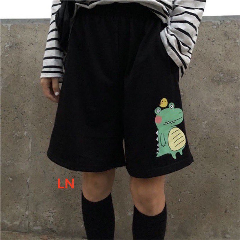 Quần short cotton khủng long