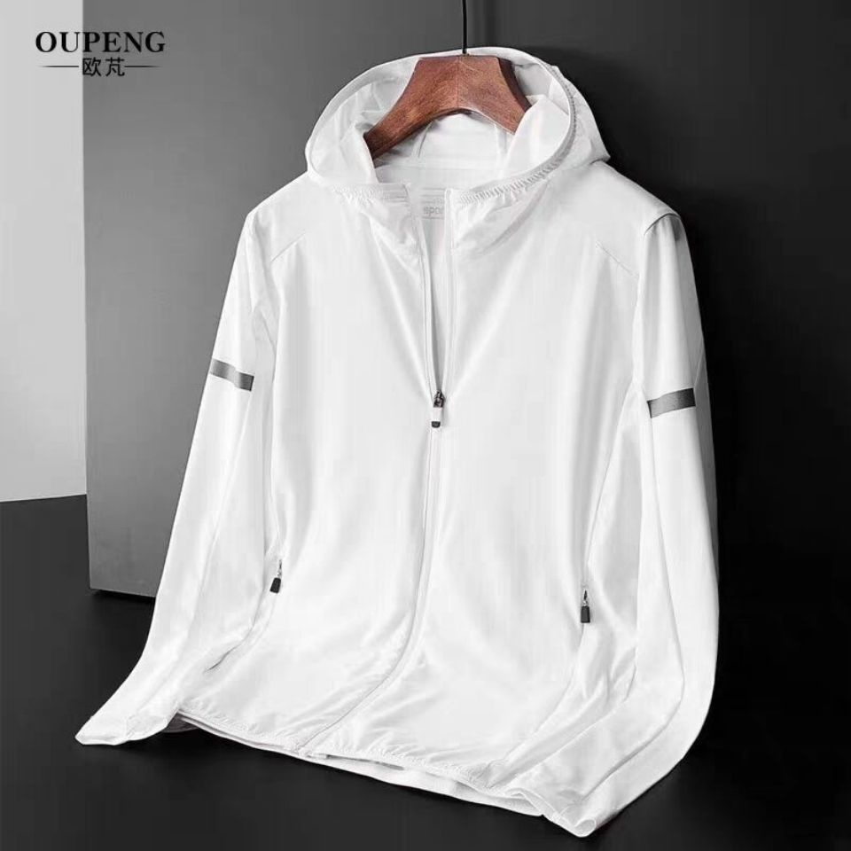 Áo Khoác Chống Nắng / Chống Gió Chất Lụa Lạnh Siêu Mỏng Thời Trang Mùa Hè Cho Nam Giới Có Size Lớn 35%