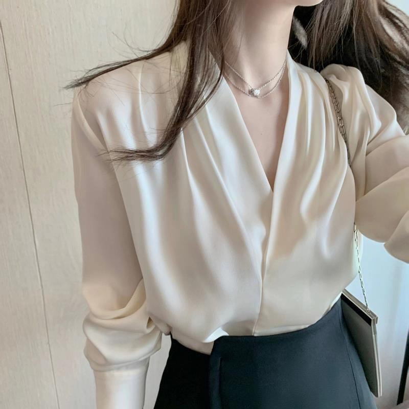 ÁO SƠ MI LỤA VẠT CHÉO HÀNG MAY . LeeA.House (kèm ảnh thật shop tự chụp)