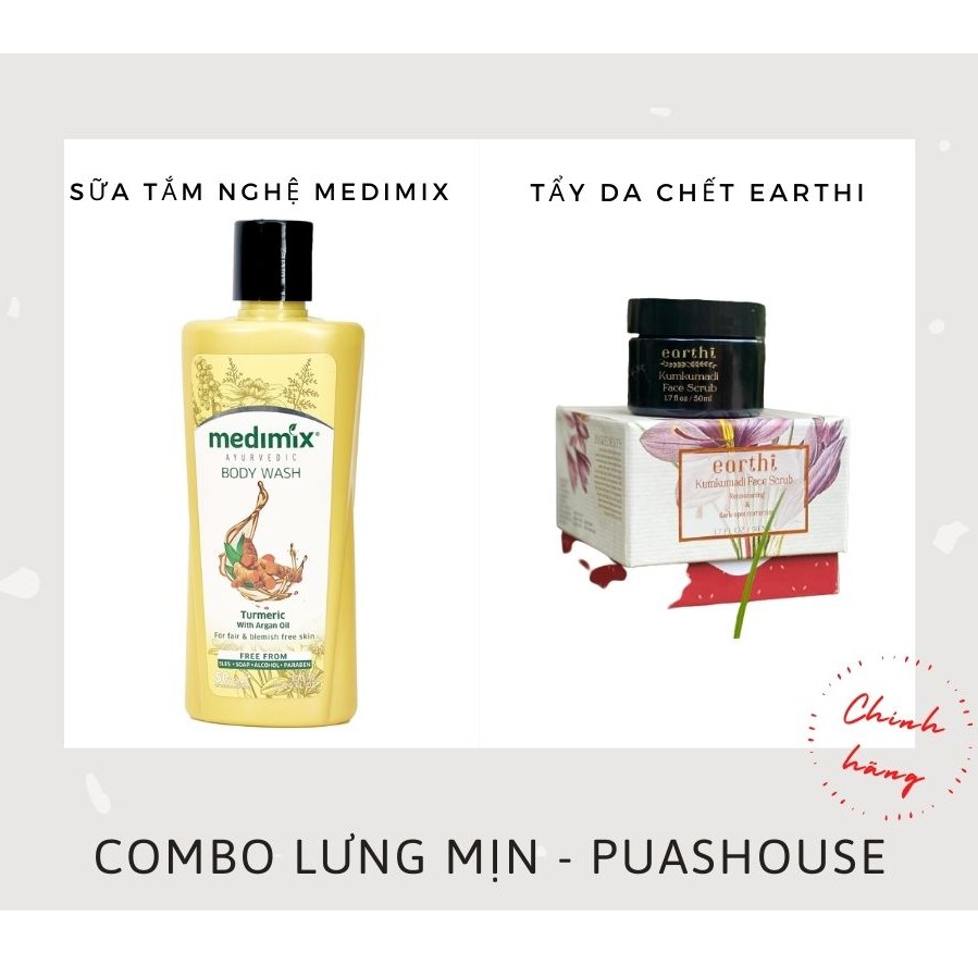 [CHÍNH HÃNG] COMBO SỮA TẮM MEDIMIX VÀ TẨY DA CHẾT CHO LÀN DA MỊN MÀNG