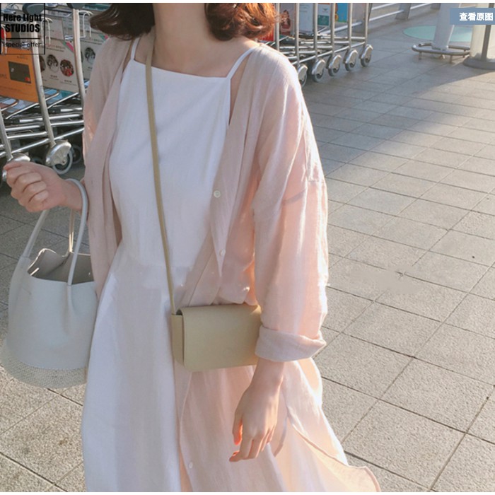 Váy yếm hai dây dáng cơ bản style ulzzang Hàn Quốc