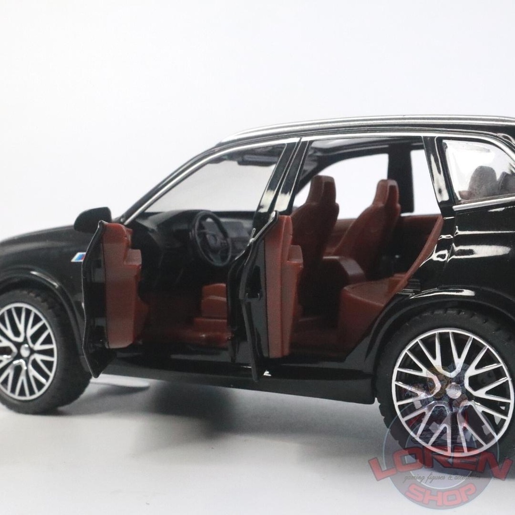 Mô hình ô tô kim loại BMW X5 tỷ lệ 1:32, xe SUV hạng sang có đèn còi mở full cửa cốp xe - Lorenshop