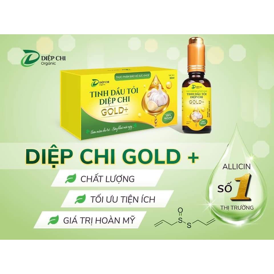 ✔️️️(tặng quà xinh) Dầu Tỏi Diệp Chi Gold+ Hỗ trợ Tăng Sức Đề Kháng, giảm triệu chứng Cảm Cúm