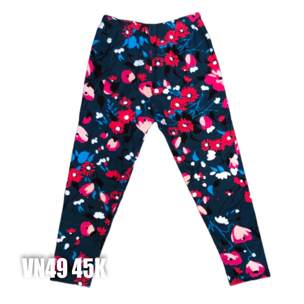 Quần Legging Bé Gái, Thun Cotton Mềm Mát Co Giãn 4 Chiều, Họa Tiết Xinh (20-40kg).