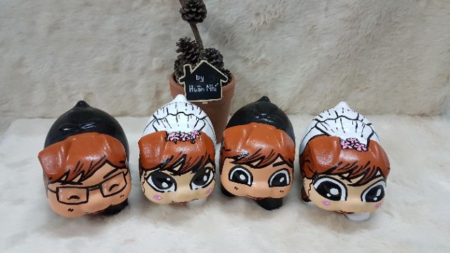 Heo đất handmade - cô dâu chú rể