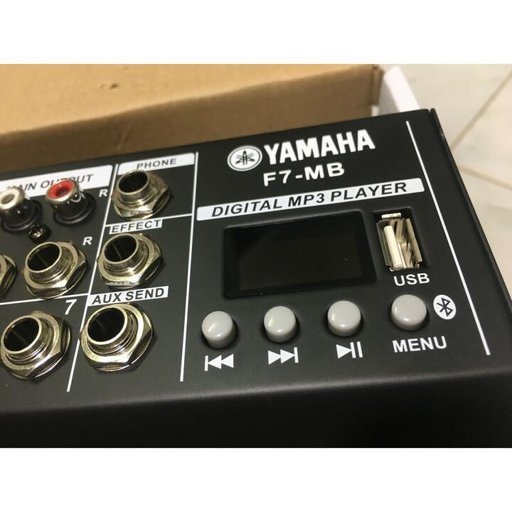 Mixer YAMAHA F7-MB có bluetooth , Chống hú tuyệt đối , giá rẻ phù hợp với phòng hát gia đình _ Nhật Việt official .