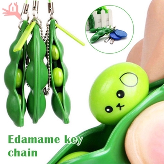 Q Fun Beans Squishys Fidget Toy Anti Stress Ball Squeezing Phone Charms Key Ring