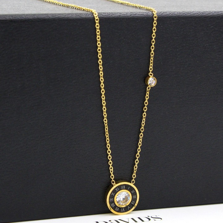 Dây Chuyền Khoen Tròn Titan Không Đen TT 1828