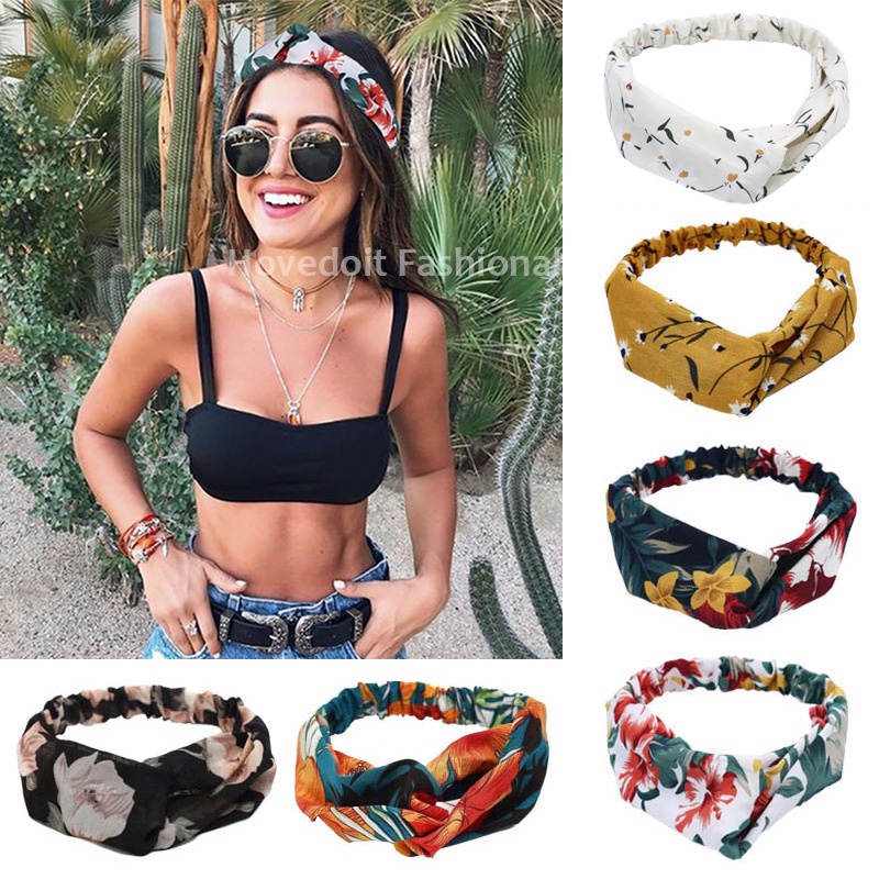 Cài tóc thắt nút 24 màu tùy chọn phong cách vintage thời trang cho nữ