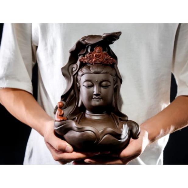 TƯỢNG GỐM CHÂN DUNG QUAN ÂM BỒ TÁT- TƯỢNG ĐẸP- TƯỢNG PHẬT- TƯỢNG TRANG TRÍ