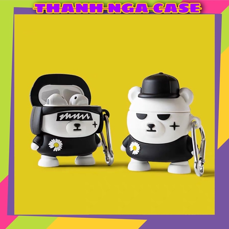 Case Airpod 1/2 cún hoa cúc