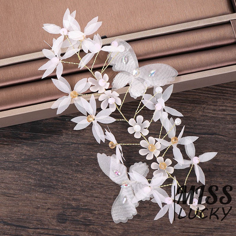 Set khuyên tai và trâm cài tóc thời trang thanh tú cho nữ