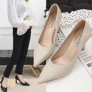 Mẫu Hot 2020 - Giày Nữ Hàng Bao Đẹp, Form Siêu Chuẩn Cao 7CM ,Dáng Cực Kool  mã C19 - Giá Xưởng