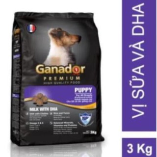 (po) THỨC ĂN CHO CHÓ GANADOR PUPPY 3KG _Htt3 (VANH)