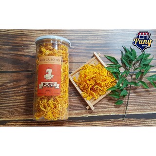 KHÔ GÀ BƠ TỎI 300gr  thơm lừng đặc biệt,ngon ngất ngây