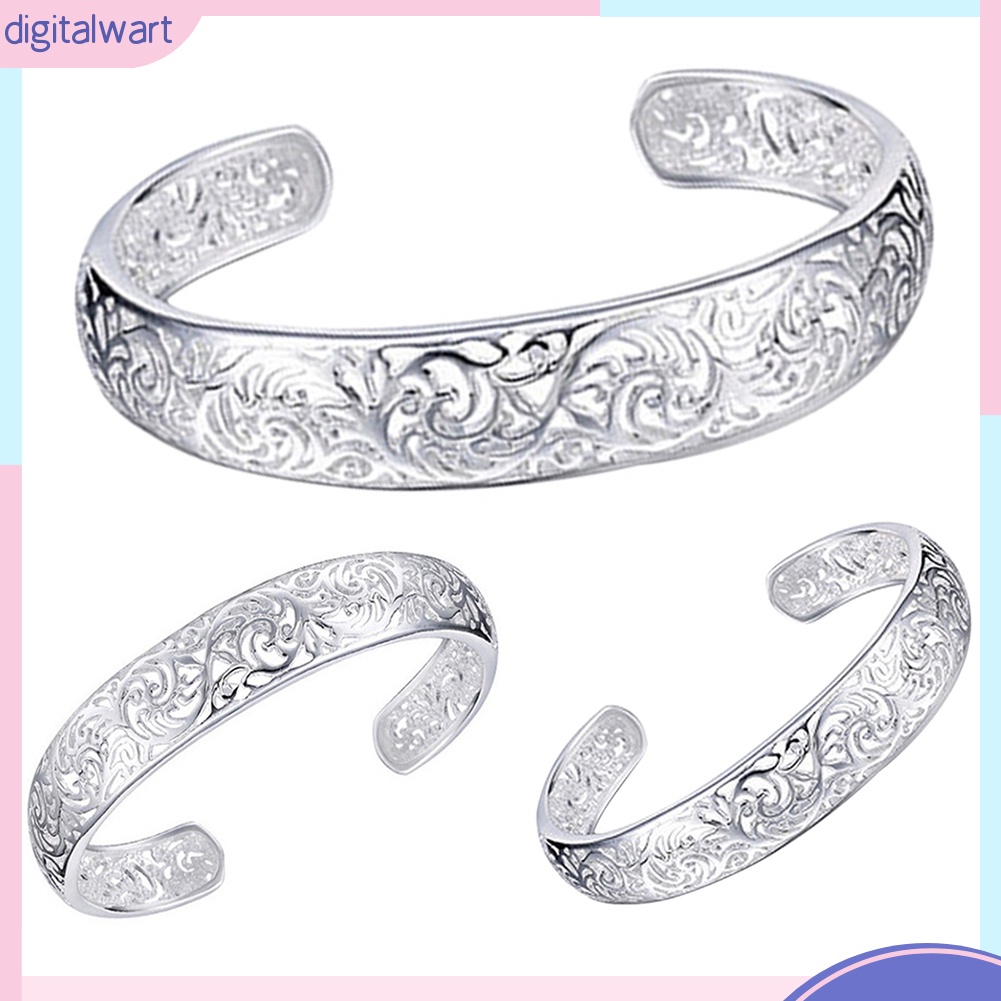 Vòng tay hở bằng bạc 925 thanh lịch dành cho nữ