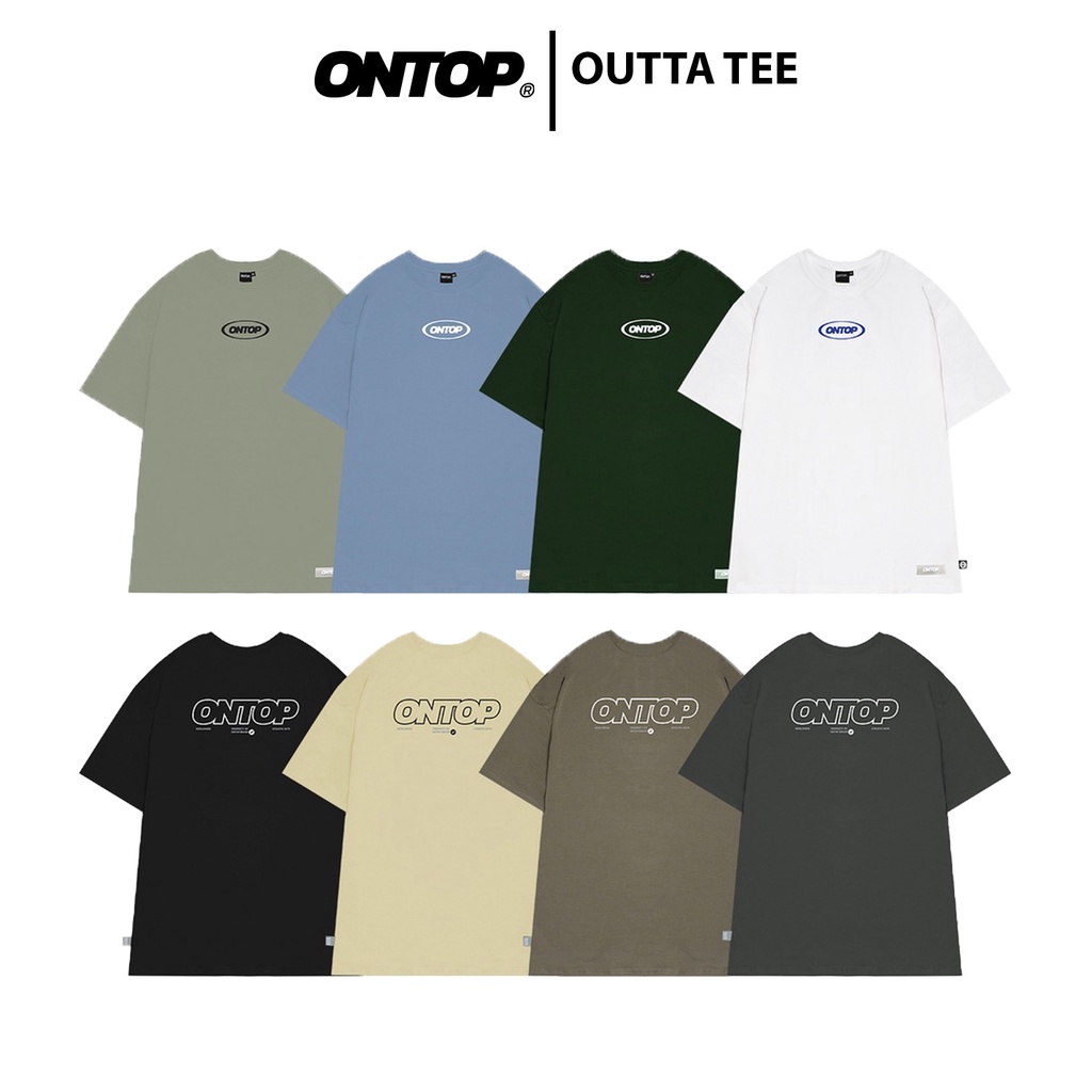 Áo thun local brand chính hãng ONTOP form rộng tay lỡ nhiều màu - Outta O17-T3