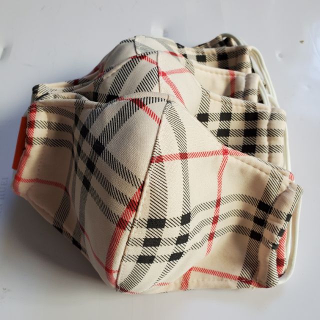 set 5 khẩu trang người lớn sọc sang trọng poly cotton