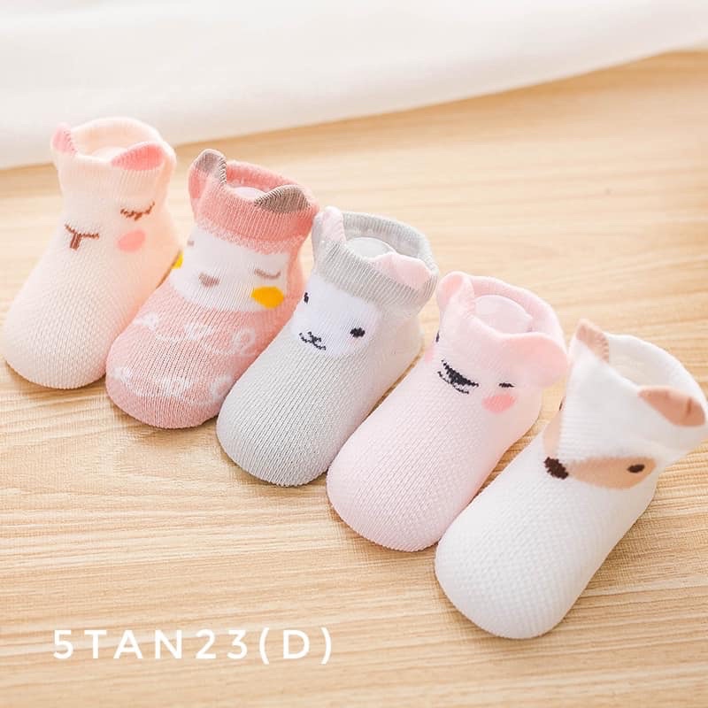 Set 5 đôi tất lưới dễ thương cho bé 5TAN23