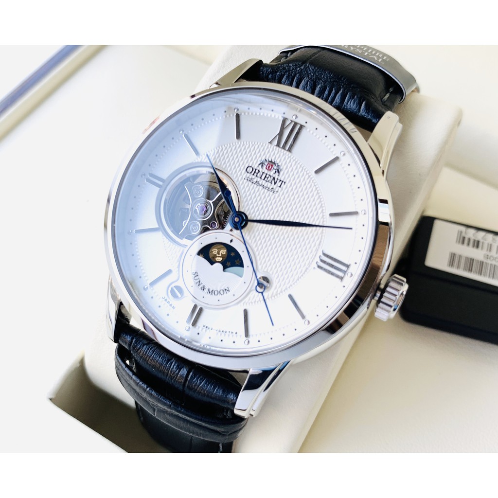 Đồng hồ nam Orient Sun and moon RA-AS0005S00B - Máy Automatic cơ - Kính Sapphire