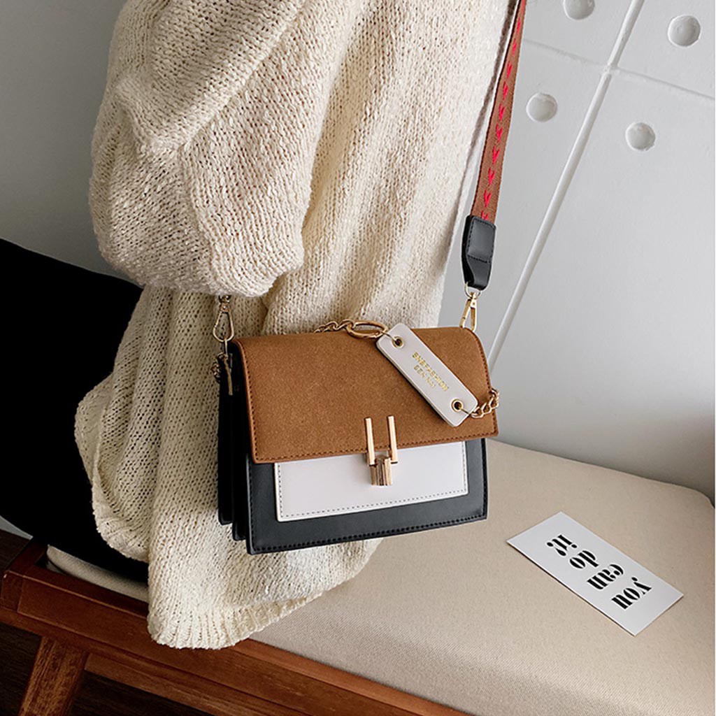 Túi xách nữ đeo chéo nữ thời trang công sở cao cấp đẹp da pu đẹp hai ngăn giá rẻ có 4 màu JADEN STORE TX36
