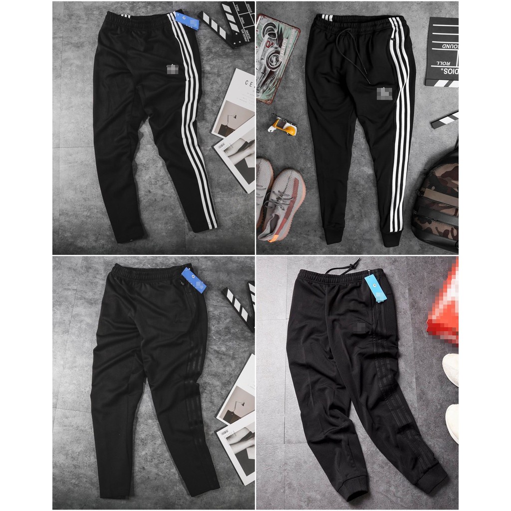Quần Thun Thể Thao Ống Suông Nam Nữ Unisex Chất Poly Mặc Mát Không Xù Có Dây Khóa Kéo Túi - HÀNG MỚI VỀ