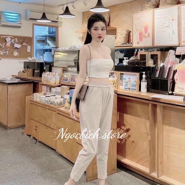 QUẦN BAGGY DẠ CẠP CHUN VẢI DÀY DẶN