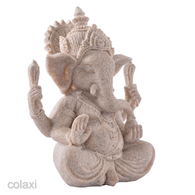 Tượng sa thạch hình thần Ganesha đẹp mắt